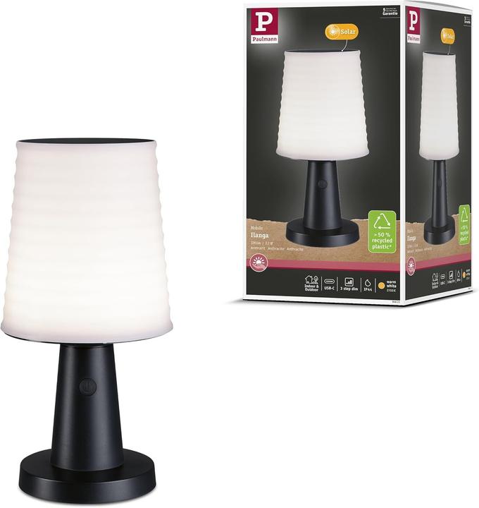 Produktbild Paulmann Solar Tischleuchte Ilanga (320 lm, IP44)