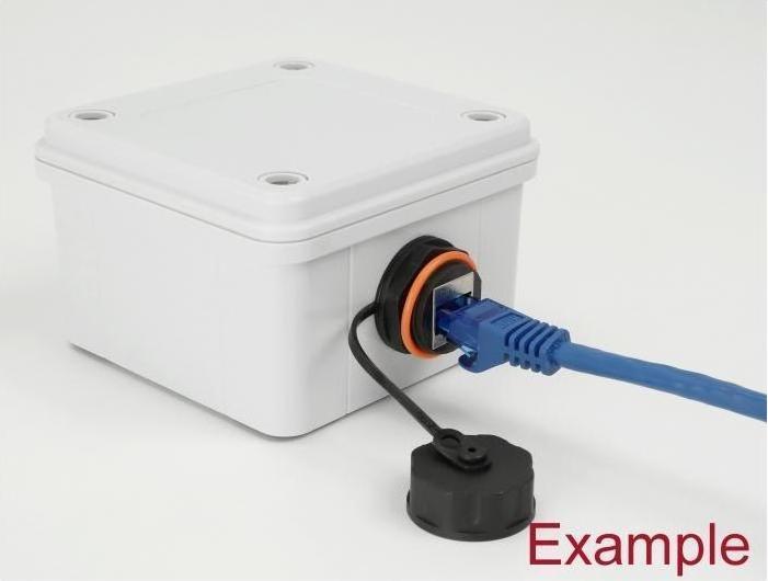 Actual product image Delock Installation housing IP65 waterproof 200 x 150 x 100 mm gray (Various)