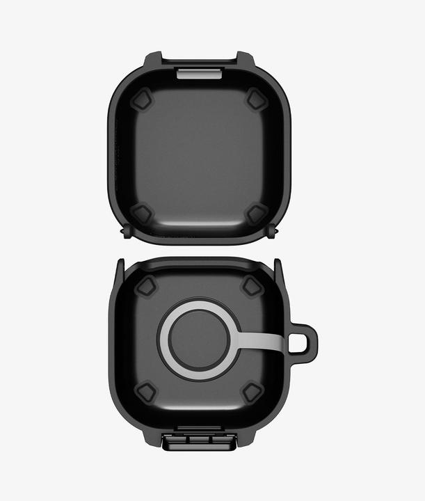 Actual product image Spigen - Lock Fit (ACS11202) - Samsung Galaxy Buds 4 / Buds 4 Pro - Matte Black