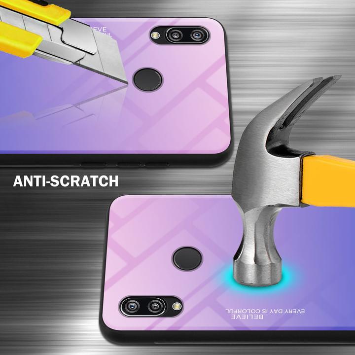 Actual product image Cadorabo TPU 2 colors glass cover (Huawei Nova 3E)