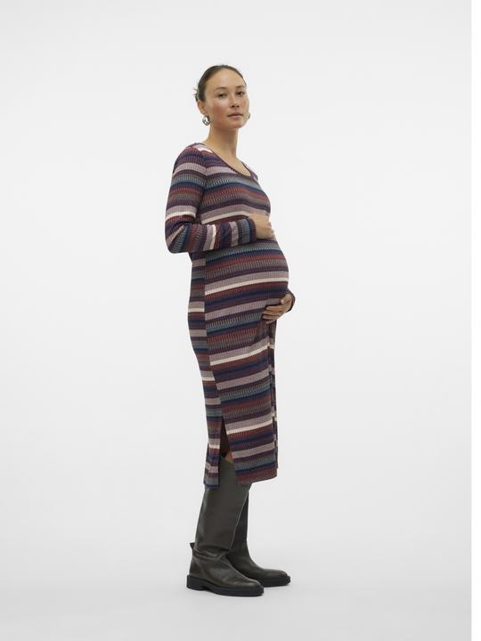 Immagine prodotto Mamalicious Abito midi con scollo rotondo dalla vestibilità regolare (M)