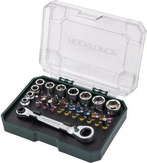 Rockforce Bit- und Steckschlüsselsatz, 31-teilig.