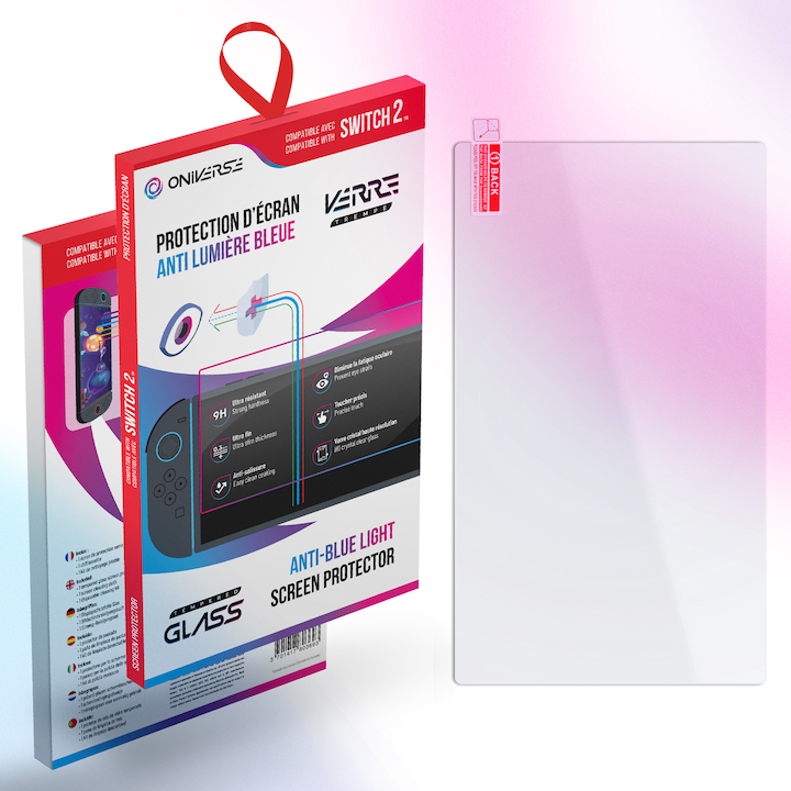 Immagine prodotto Oniverse Switch 2™ Schutzfolie mit Blaulichtfilter - Gaming-Zubehör (Switch)