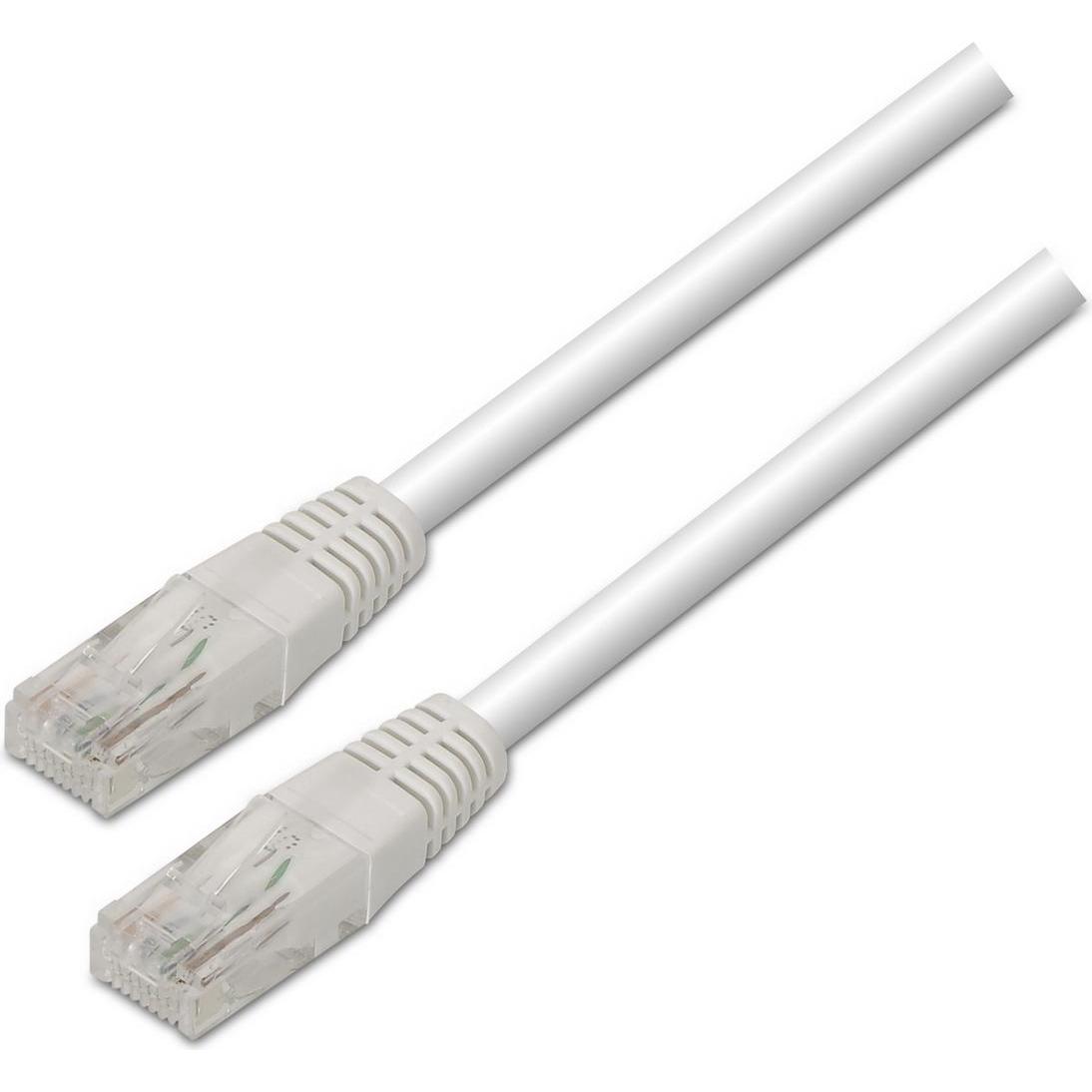 Aisens A135-0251 Netzwerkkabel Weiss 2 m Cat6 U/UTP (UTP) (U/UTP, CAT6, 2 m), Netzwerkkabel