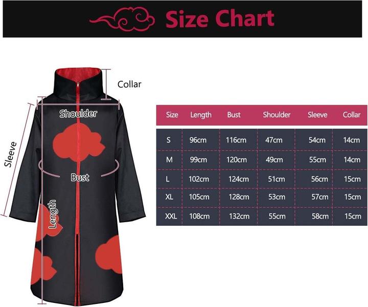 Produktbild Acwoo Akatsuki Cosplay Mantel (M)