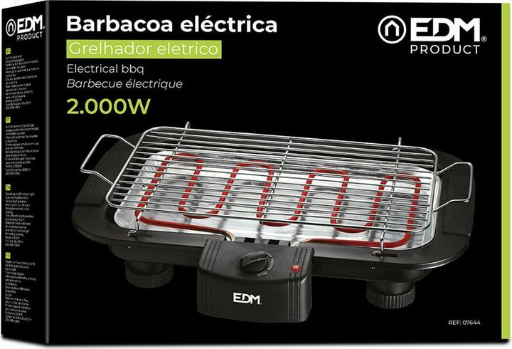Produktbild EDM Elektrogrill 07644 2000 W