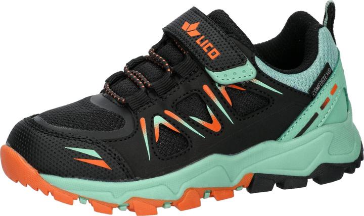 Orange, Schwarz, Türkis