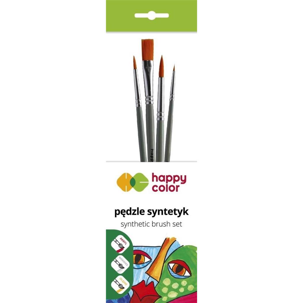 Happy Color Satz synthetischer Pinsel B 4 Stück (47867780)