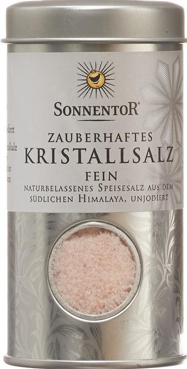 Actual product image Sonnentor Enchanting crystal salt fine sprinkle can (120 g)