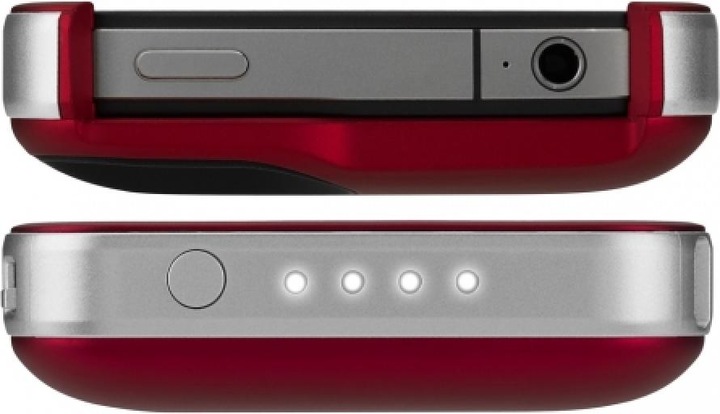 Actual product image mophie Juice Pack Air Rechargeable iPhone 4/4S Cover red (PRODUCT) RED (Apple iPhone 4, G4s)