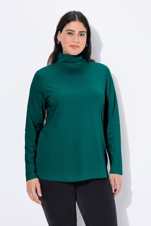 Actual product image Ulla Popken Basic Long Sleeve Slim Fit Turtleneck (60)