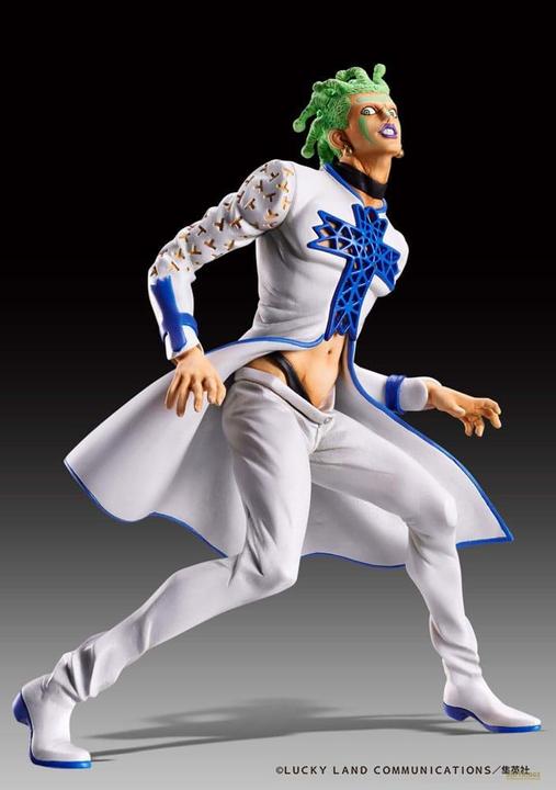 Actual product image Medicos Entertainment JoJo's Bizarre Adventure Part 5 Golden Wind Statue Legend PVC Statue Cioccolata 17 cm