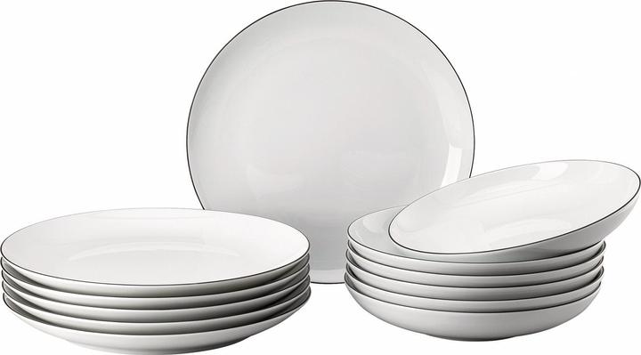 Actual product image Thomas Cucina-Basic - Colori Black - Dinner-Set 12-tlg. im GK (12 pcs.)