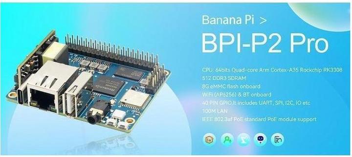 P2 PRO (SENZA MODULO POE) - - Banana Pi -P2 PRO (senza modulo POE)