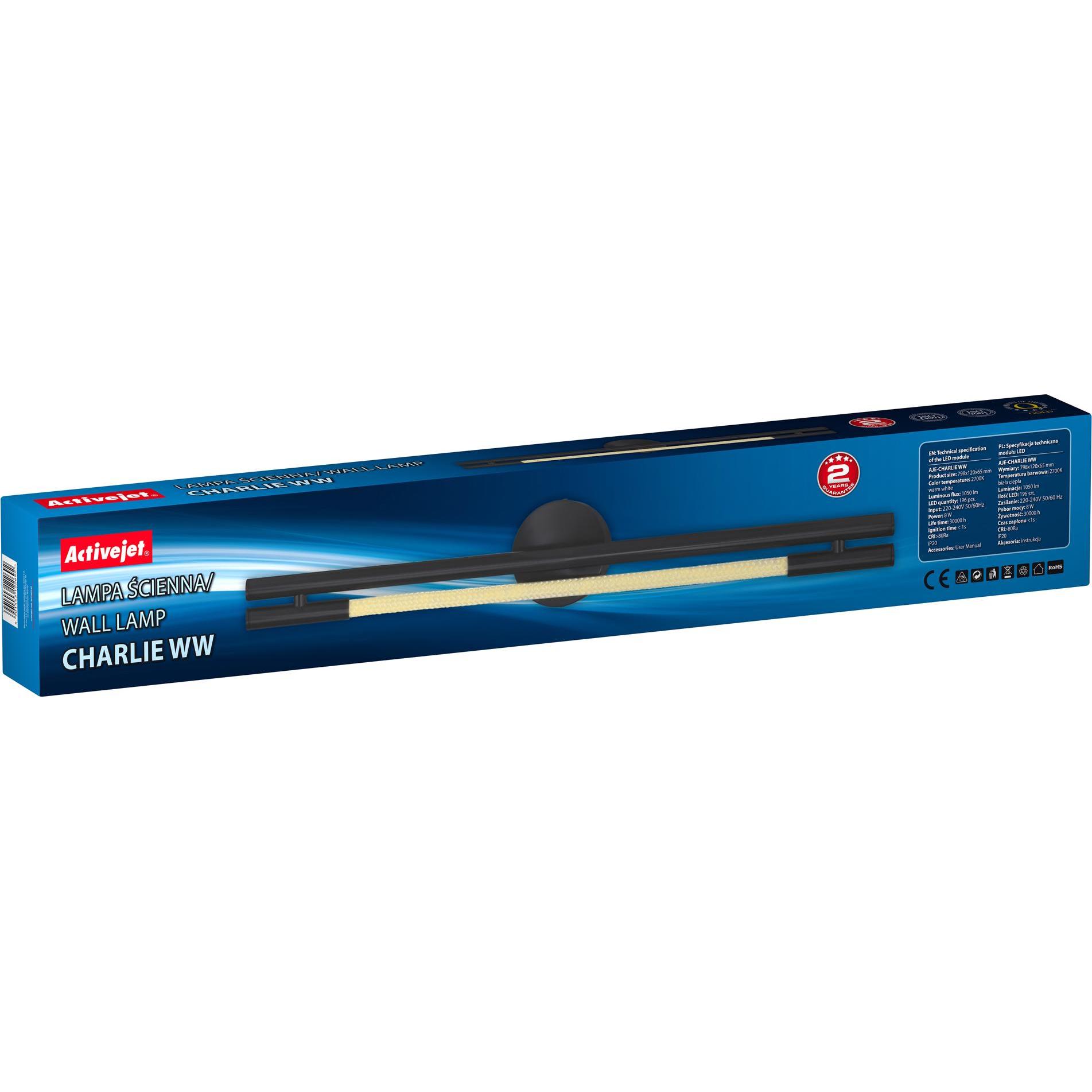 Thumbnail - Activejet, Wandleuchte + Deckenleuchte, LED-Wandleuchte AJE-CHARLIE WW (1050 lm)