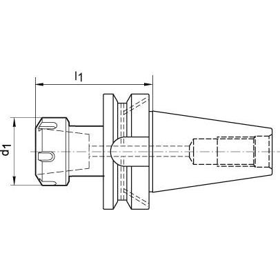 Thumbnail - Fortis, Zubehör Maschine, Spannzangenfutter JISB6339AD A70 BT50 ER16