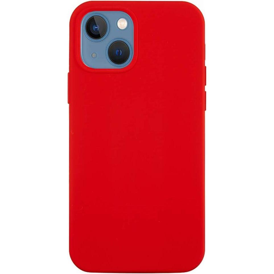 Cover-Discount iPhone 15 - Silikon Gummi Hülle rot (Apple iPhone 15), Smartphone Hülle, Rot