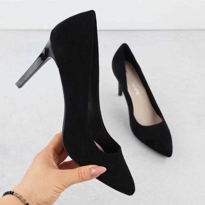 Produktbild Leone Black suede stiletto pumps Sergio 1339 (40)