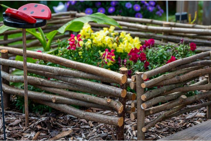 Actual product image Dobar Hazelnut bed edging set of 4 (100 cm)