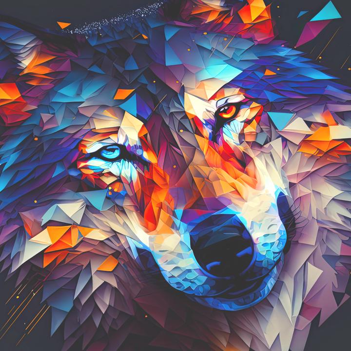 Produktbild Titanwolf Gaming Mauspad XXL, glattes Stoffgewebe, Speed Mausmatte 900 x 400 mm grosse Fläche, Polygon Wolf (XXL)