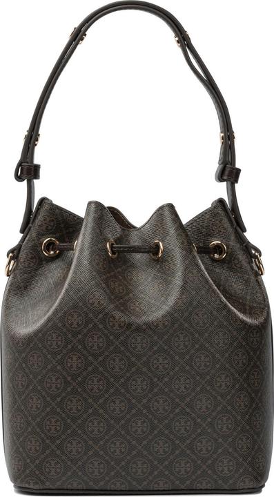 Actual product image Tory Burch monogram printed cotton bucket bag