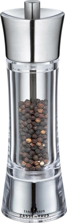 Productafbeelding Zassenhaus Pepermolen Aken acryl/roestvrij staal, 18 cm (Peper)