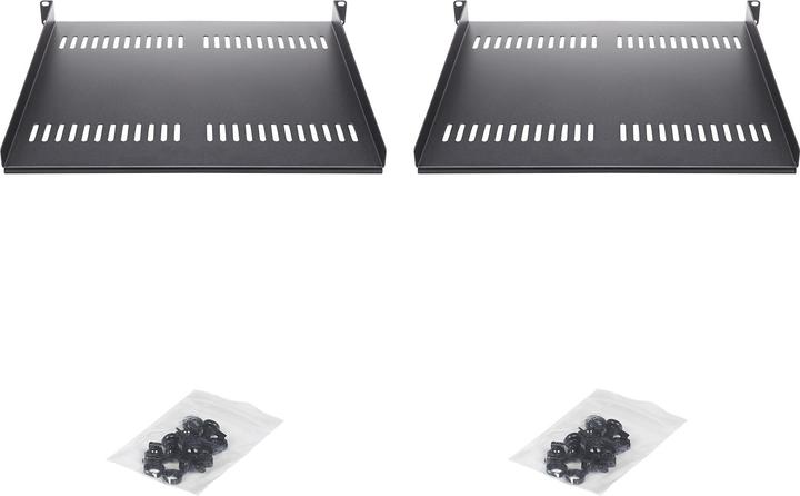 Produktbild StarTech 2-Pack 1u Rack Shelf Vented