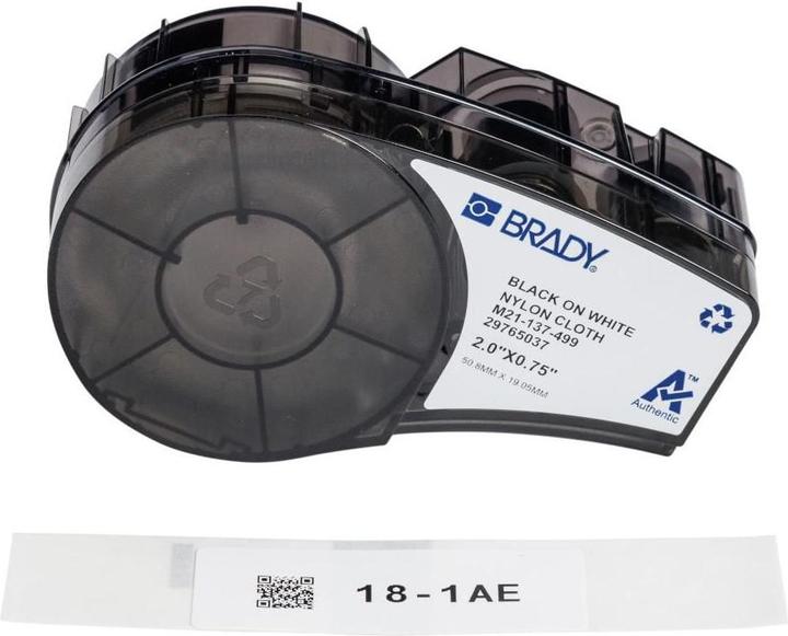 Image du produit Brady Étiquettes en nylon tissé pour les imprimantes d'étiquettes portables M210 et M211