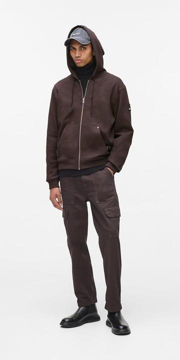 Image du produit Karl Lagerfeld Pull à capuche zippé avec patch siliconé, coupe régulière (M)