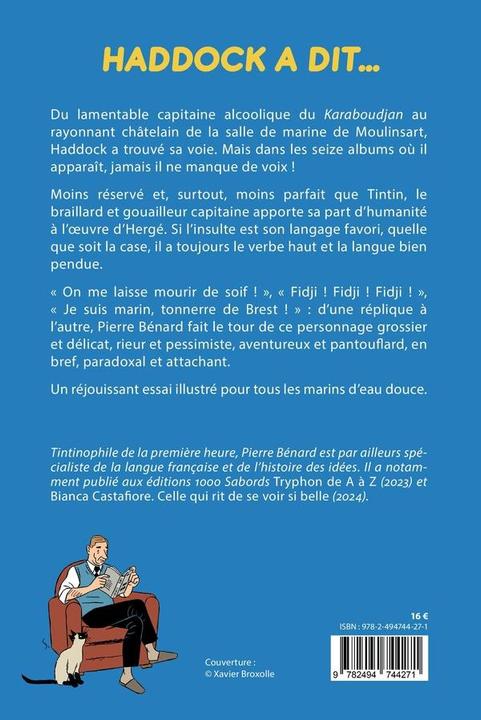 Immagine prodotto Haddock a dit... (Francese, Bénard Pierre, 2025)