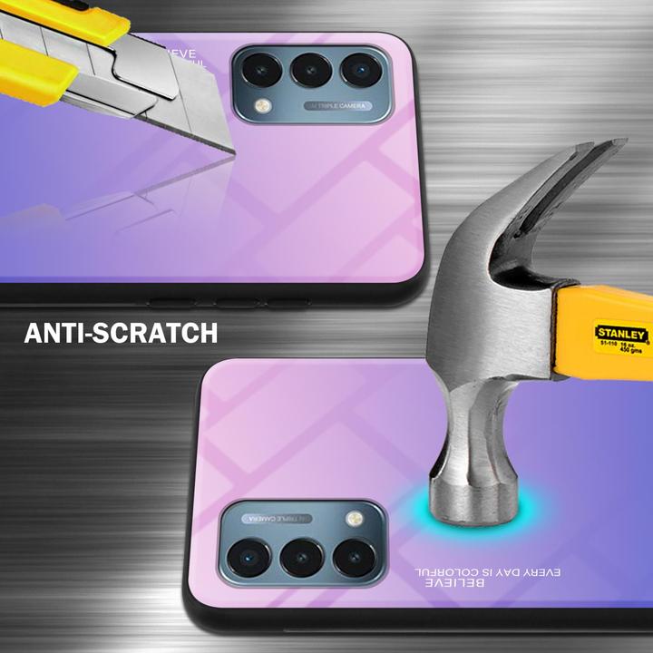 Actual product image Cadorabo TPU 2 colors glass envelope (OnePlus North N200 5G)