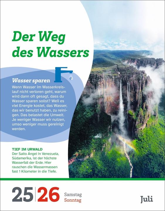 Immagine prodotto Harenberg WAS IST WAS Der Kalender Tagesabreisskalender 2026 - Kinderkalender