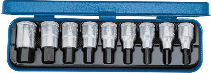 Image du produit Gedore IN 19 PM Jeu de tournevis 1/2" 9 pièces 6 pans intérieurs 5-17mm (10 mm, 12 mm, 14 mm, 17 mm, 5 mm, 6 mm, 7 mm, 8 mm, 9 mm)