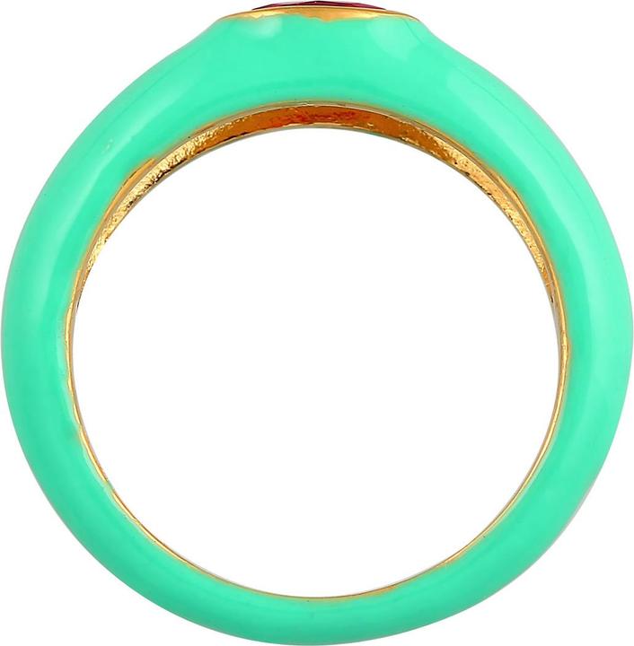 Immagine prodotto Elli Anello zircone ovale solitario smalto colorato Argento 925 (54, 925 Argento)