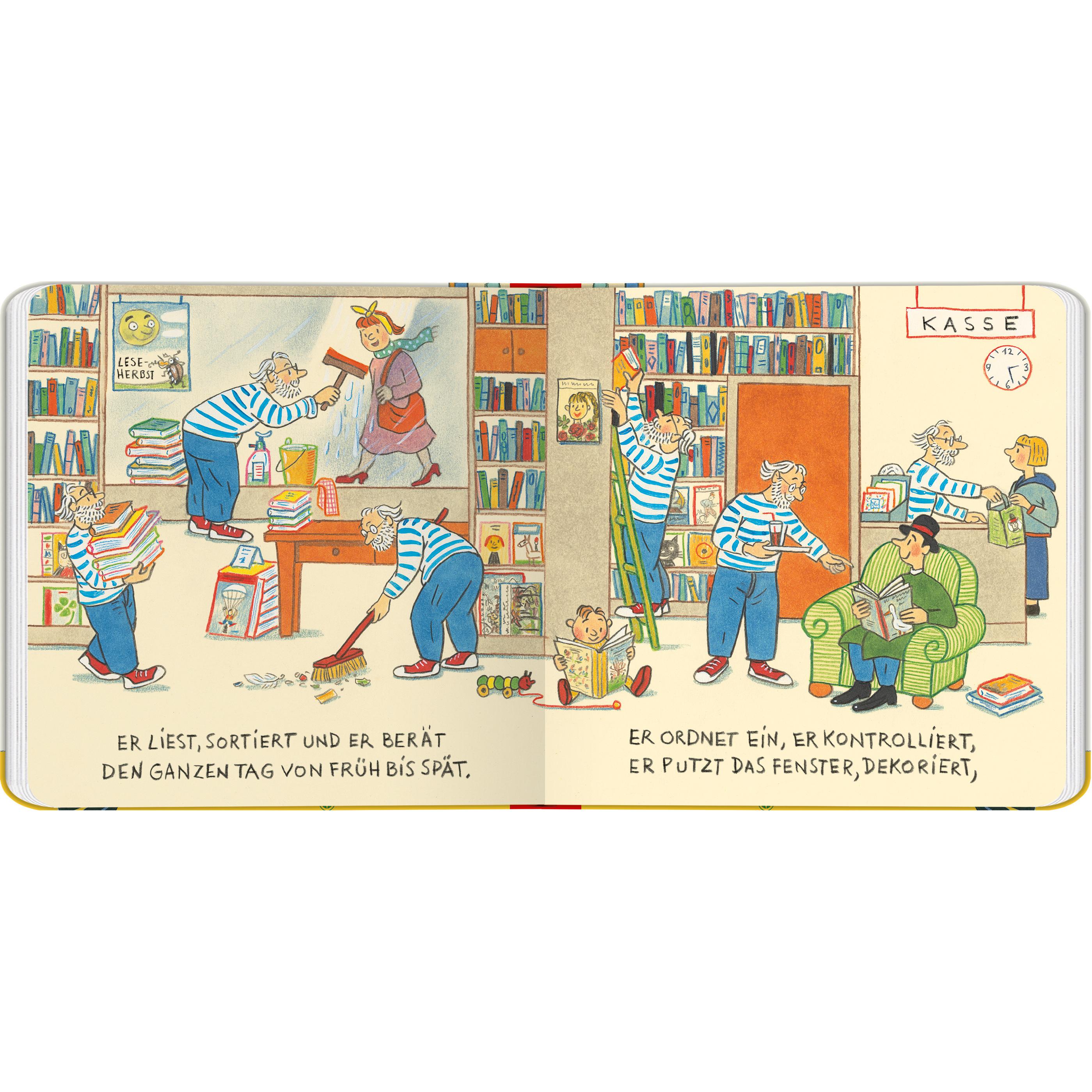 Thumbnail - Armin, der Buchhändler, Kinderbücher von Rotraut Susanne Berner
