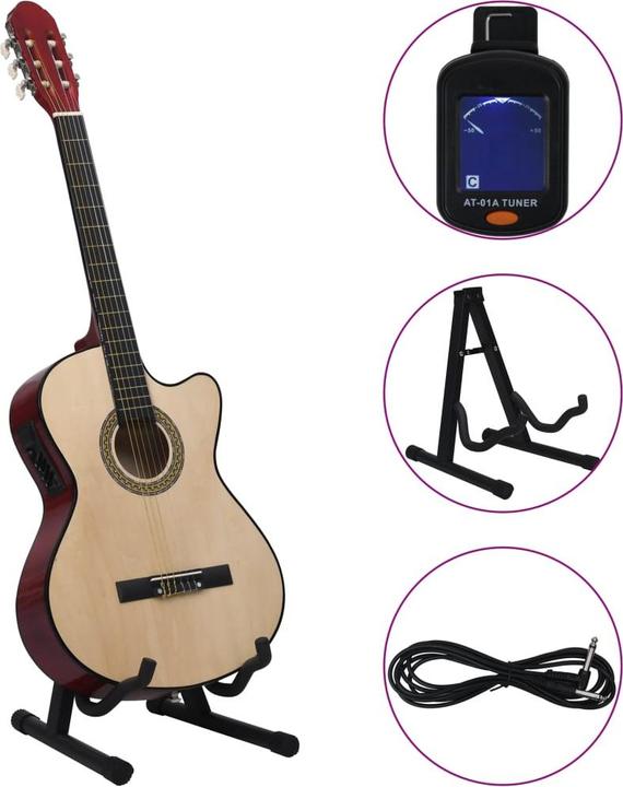 Immagine prodotto VidaXL Noll (Chitarra occidentale, Plastica rigida, Legno di tiglio)
