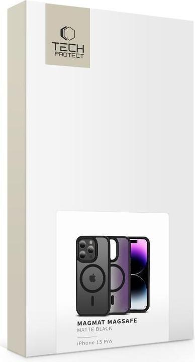 Actual product image Tech-Protect Magmat Magsafe iPhone 15 Pro Matte czarny (Apple iPhone 15 Pro)