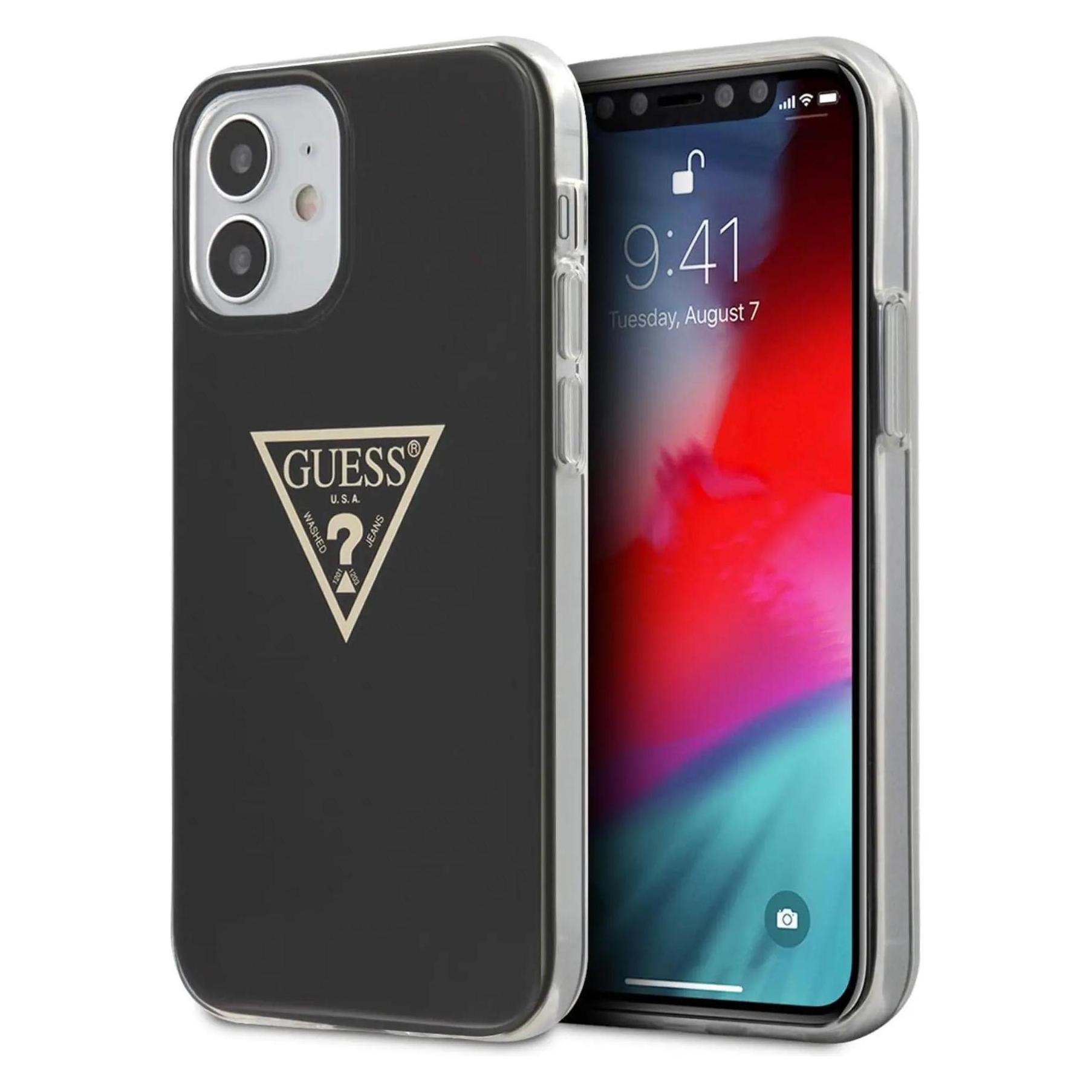 Guess Case (Apple IPhone 12 Mini), Smartphone Hülle, Schwarz