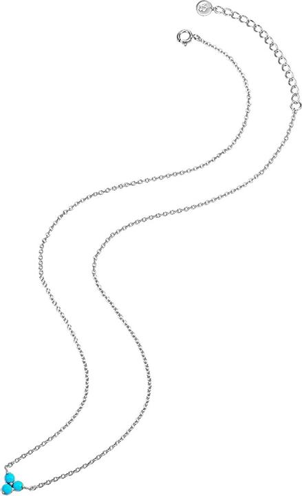 Immagine prodotto Glanzstücke München Catena da donna in argento Sterling Turchese (rek.) 40,0 cm + 5,0 cm di estensione - 28495 (Argento, 40 - 45 cm)