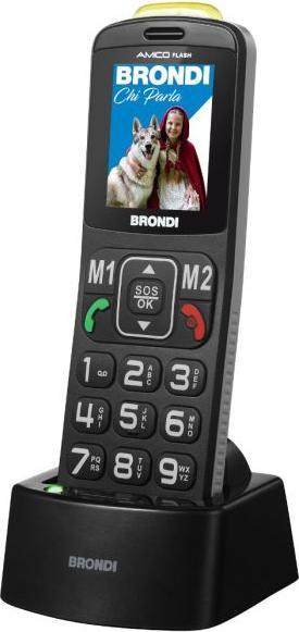 Produktbild Brondi Amico Flash Schwarz, Handy für Senioren (2")