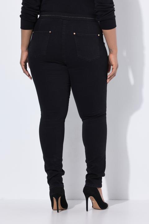 Image du produit Ulla Popken Jegging stretch Sarah, jambe étroite et ceinture élastique (48)