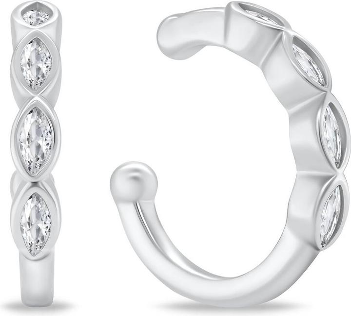 Produktbild Brilio Silver - Elegant silver earrings with zircons EA782W