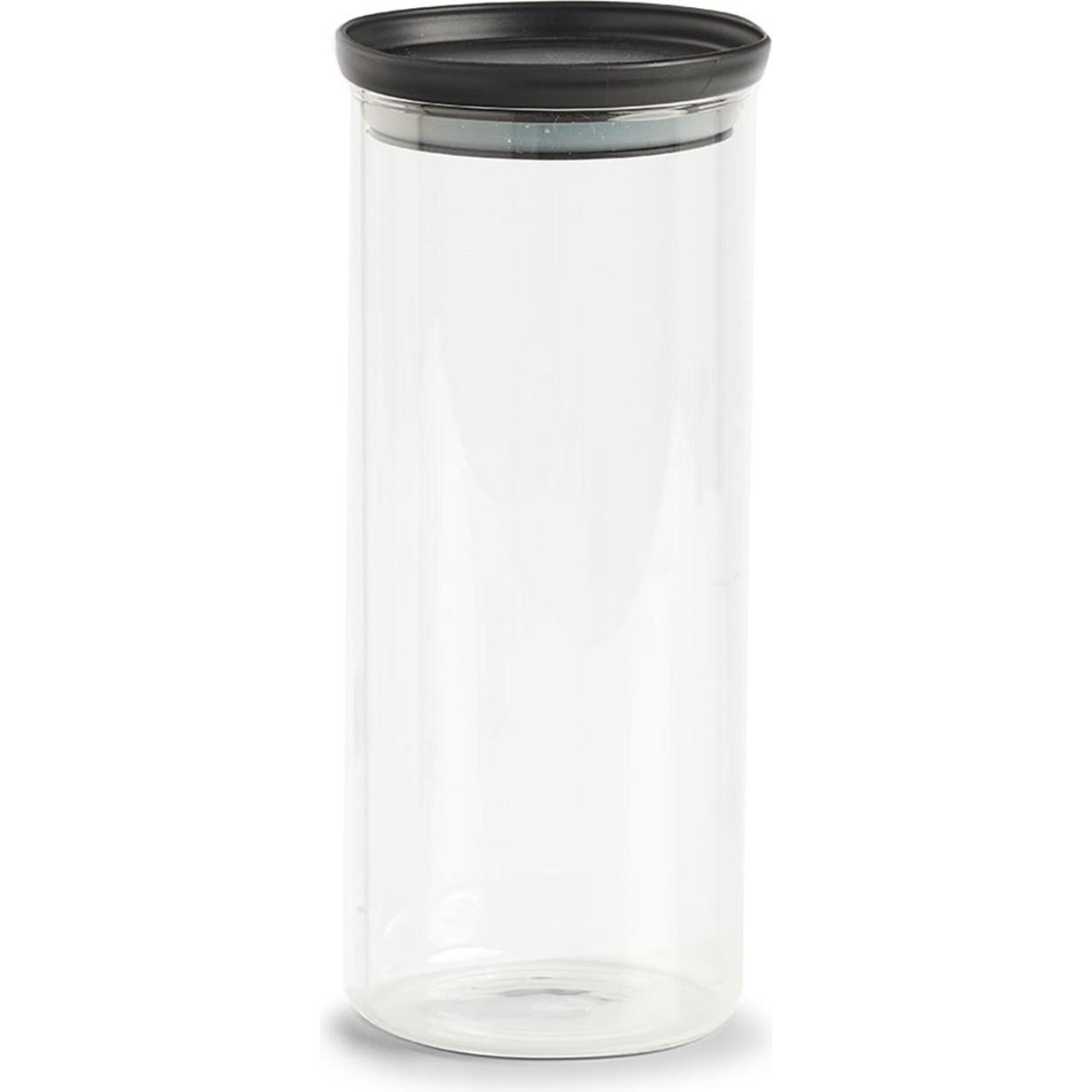 Zeller Present Frischhaltedose, Vorratsbehälter, Transparent, Schwarz