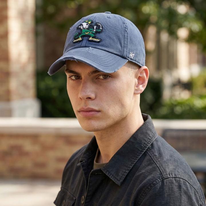 Produktbild 47 Brand Strapback Cap - WEATHERED Notre Dame Fighting navy
