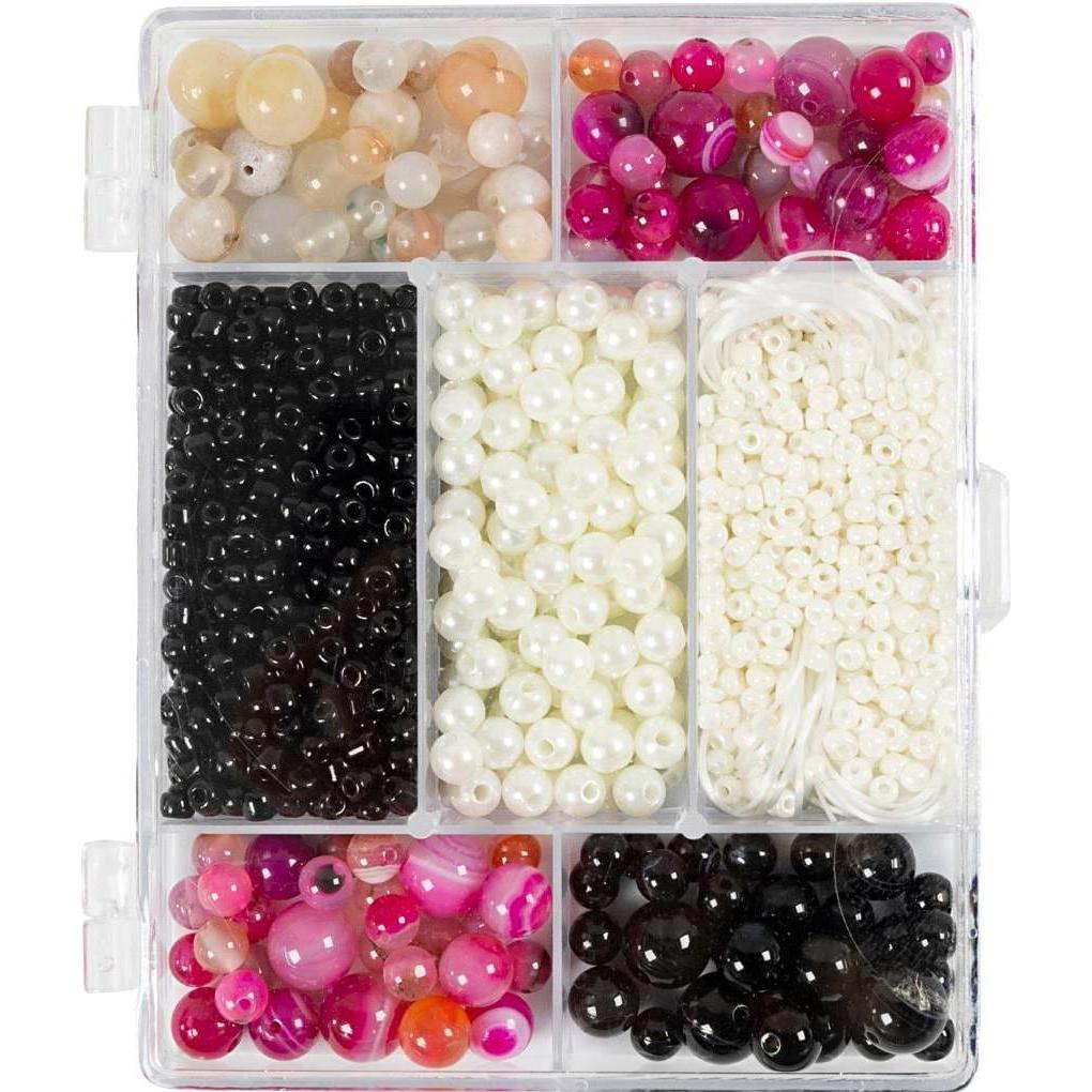 Thumbnail - Creativ Company Perlen-Set Kristalle, Sortierte Farben, Packungsgrösse