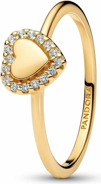 Produktbild Pandora Gravierbarer Herz-Halo-Ring (52)