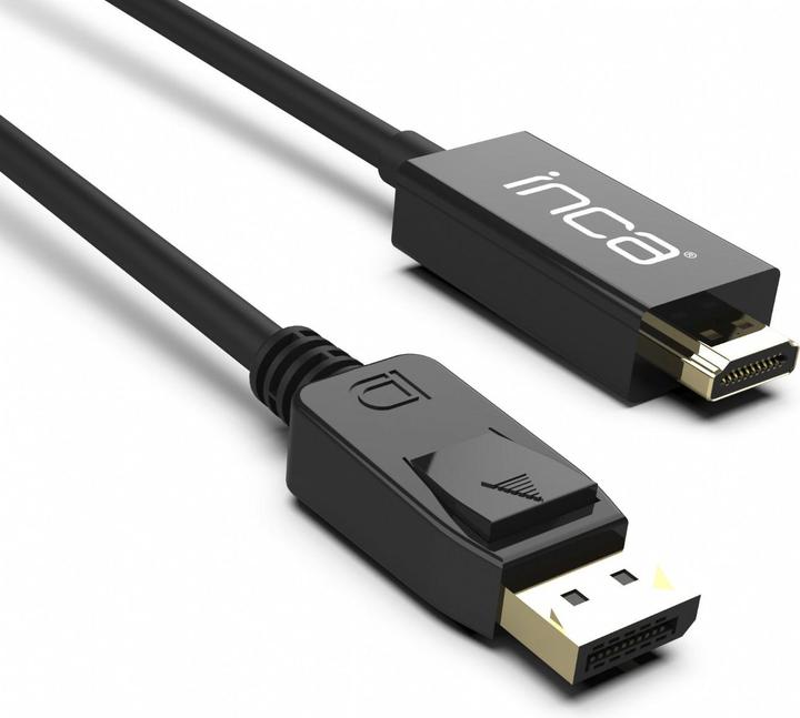 Actual product image Inca DisplayPort to HDMI,cable length 1.8 m,10.2 Gbit/s (max.) (1.80 m)