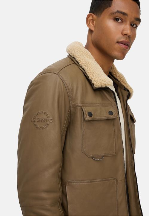 Immagine prodotto Camel Active Leder Fieldjacke mit Brusttaschen (58)