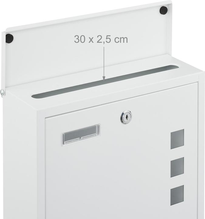 Actual product image Relaxdays Briefkasten mit Sichtfenster