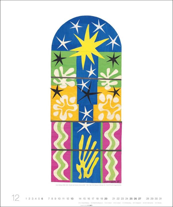 Actual product image Henri Matisse Edition Kalender 2026 (46 x 55 cm)